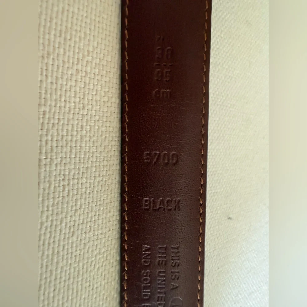 Coach 5700 Men’s Black Leather Belt Size 38/95CM